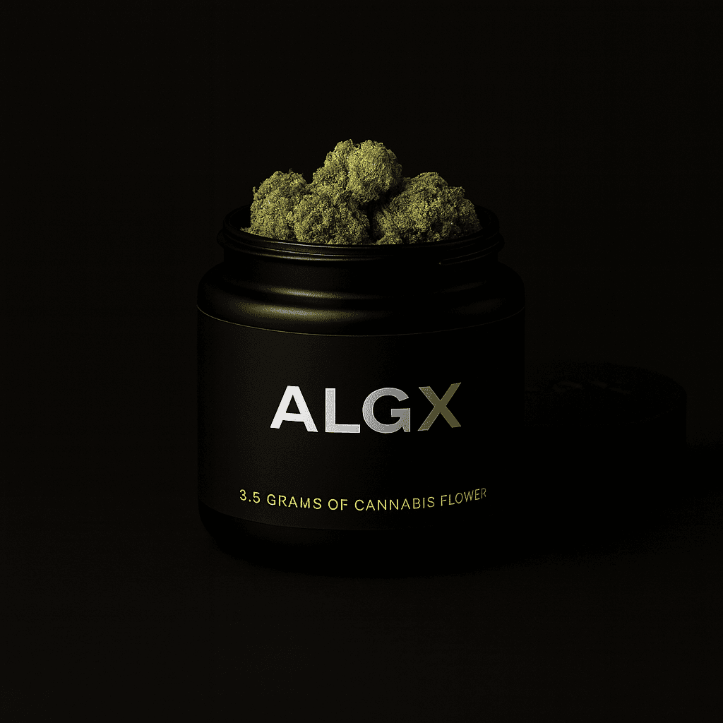 ALGX 3.5g flower jar - alternate view